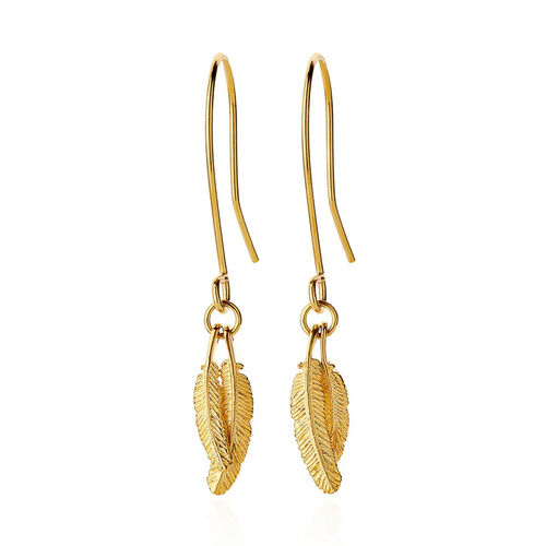 Boh Runga Mini Duo Miromiro Earrings Gold Plate